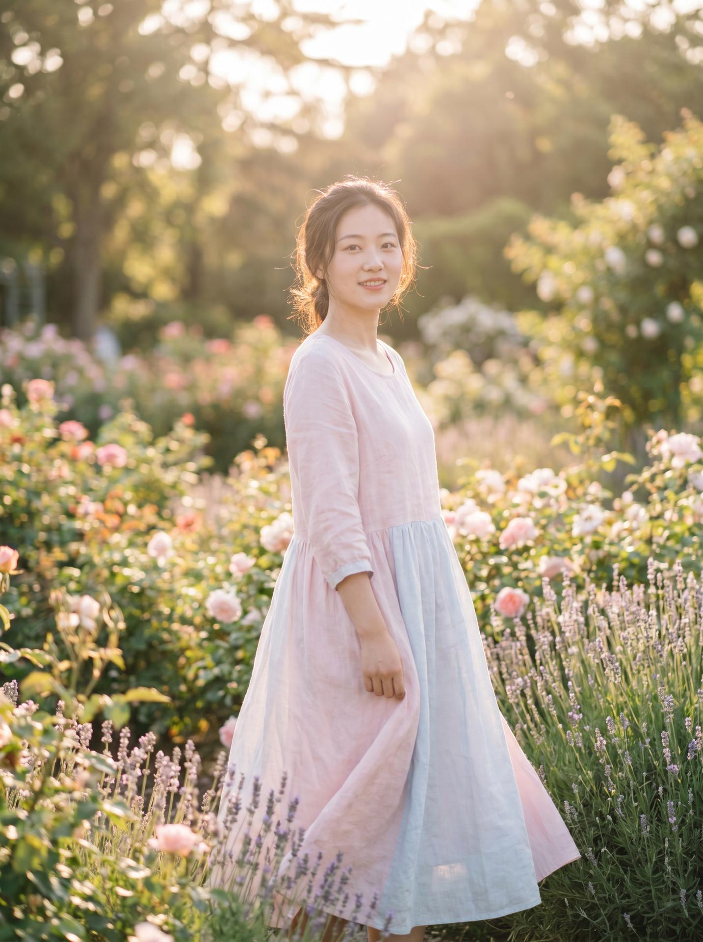 高中学生妹美图：清新自然美少女写真